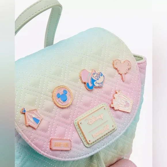 Loungefly Disney Mickey Mouse Fair Mini Backpack nwt